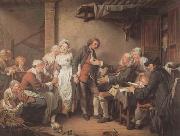 Jean Baptiste Greuze L'Accordee du Village (mk08) USA oil painting artist